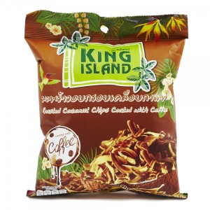 Кокосовые чипсы с кофе King Island 40 гр